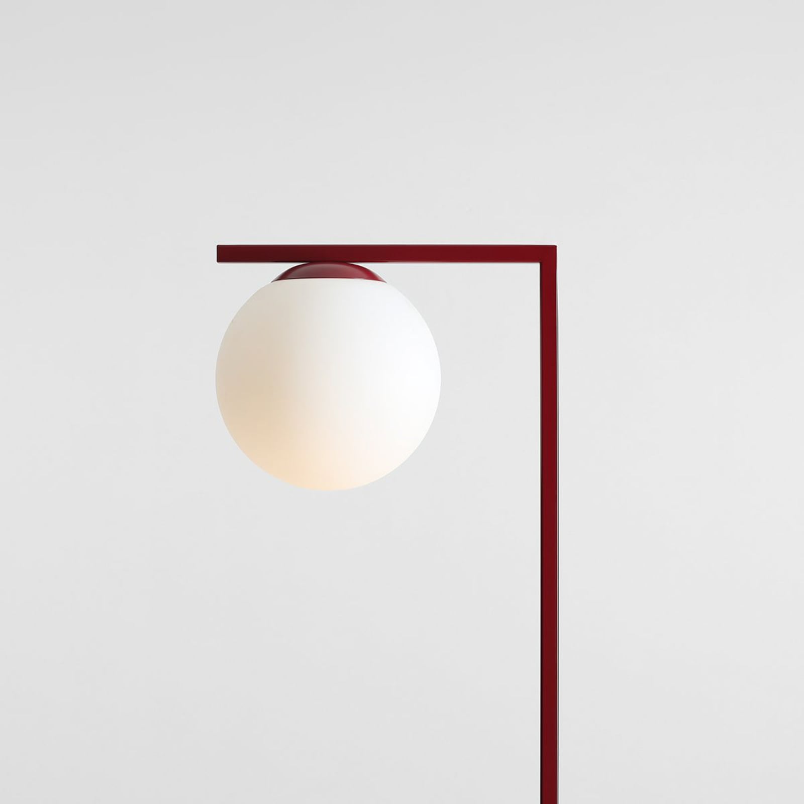 Lampa podłogowa Zac, opalowo-bordowa, 1-punktowa – ALDEX