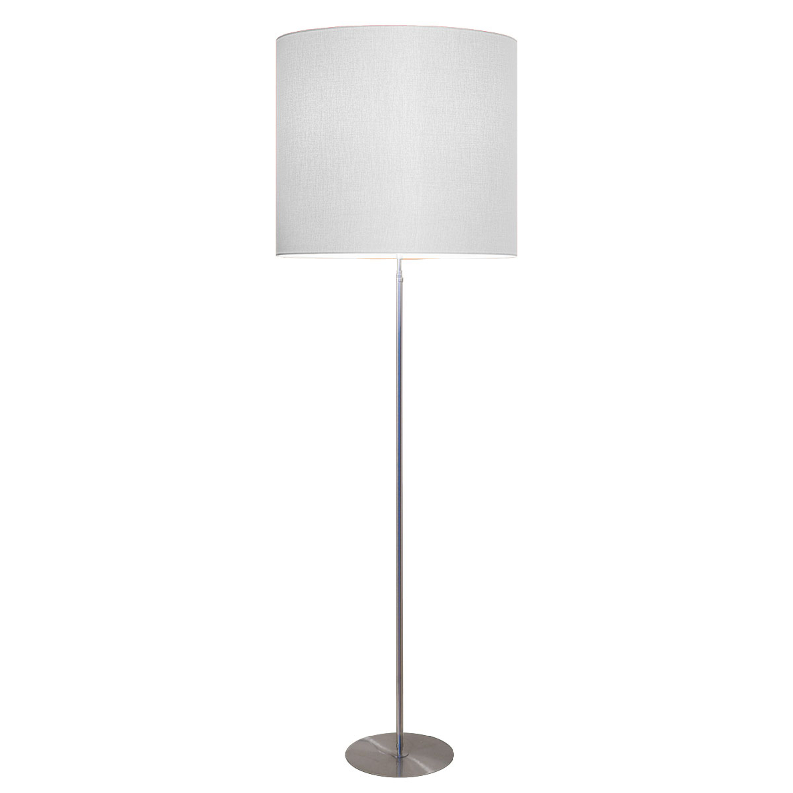 Pamalux Modern white floor lamp Tono, for Living / Dining Room, metal, chintz film, E27, 100 W, energy efficiency: A++, H: 170 cm