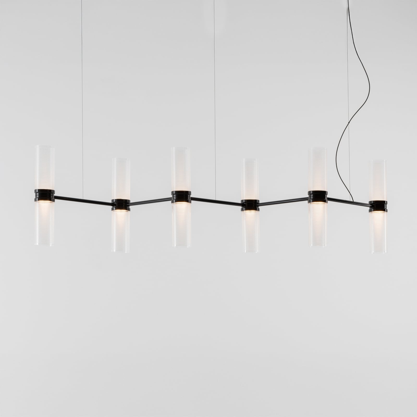 Zephyr Linear App LED-Pendel, schwarz Länge 160 cm - Artemide Zephyr Linear App LED-Pendel, schwarz Länge 160 cm - Artemide