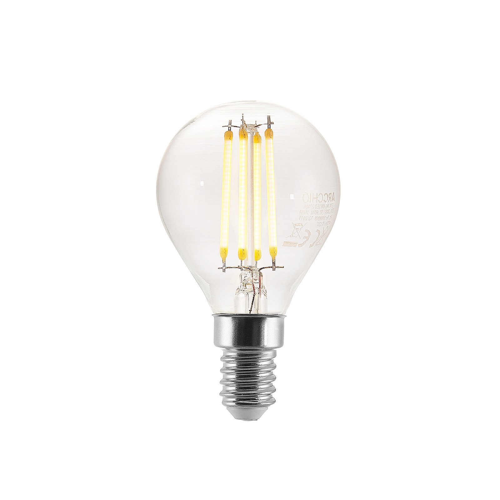 LED-lamppu E14 P45, 4 W 2 700 K kirkas