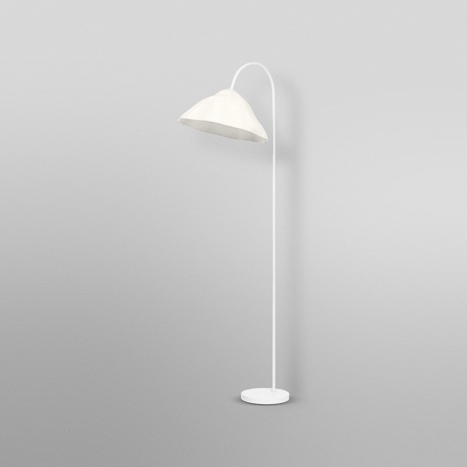 Stojacia lampa OSRAM Decor Lotus Leaf, 1-pl., biela, papier, E27