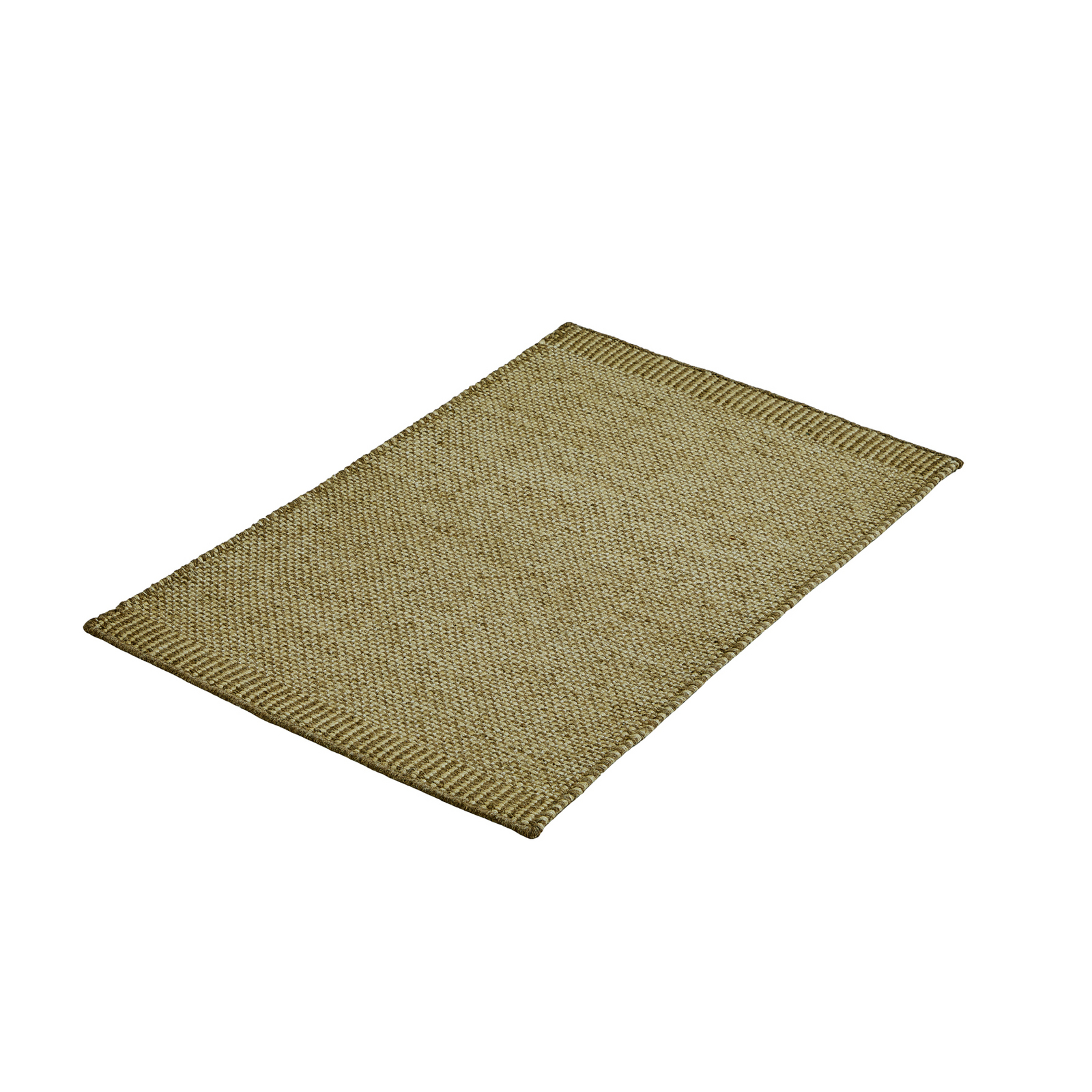 Rombo Türmatte, moosgrün, 60 x 90 cm, Wolle/Jute - Woud