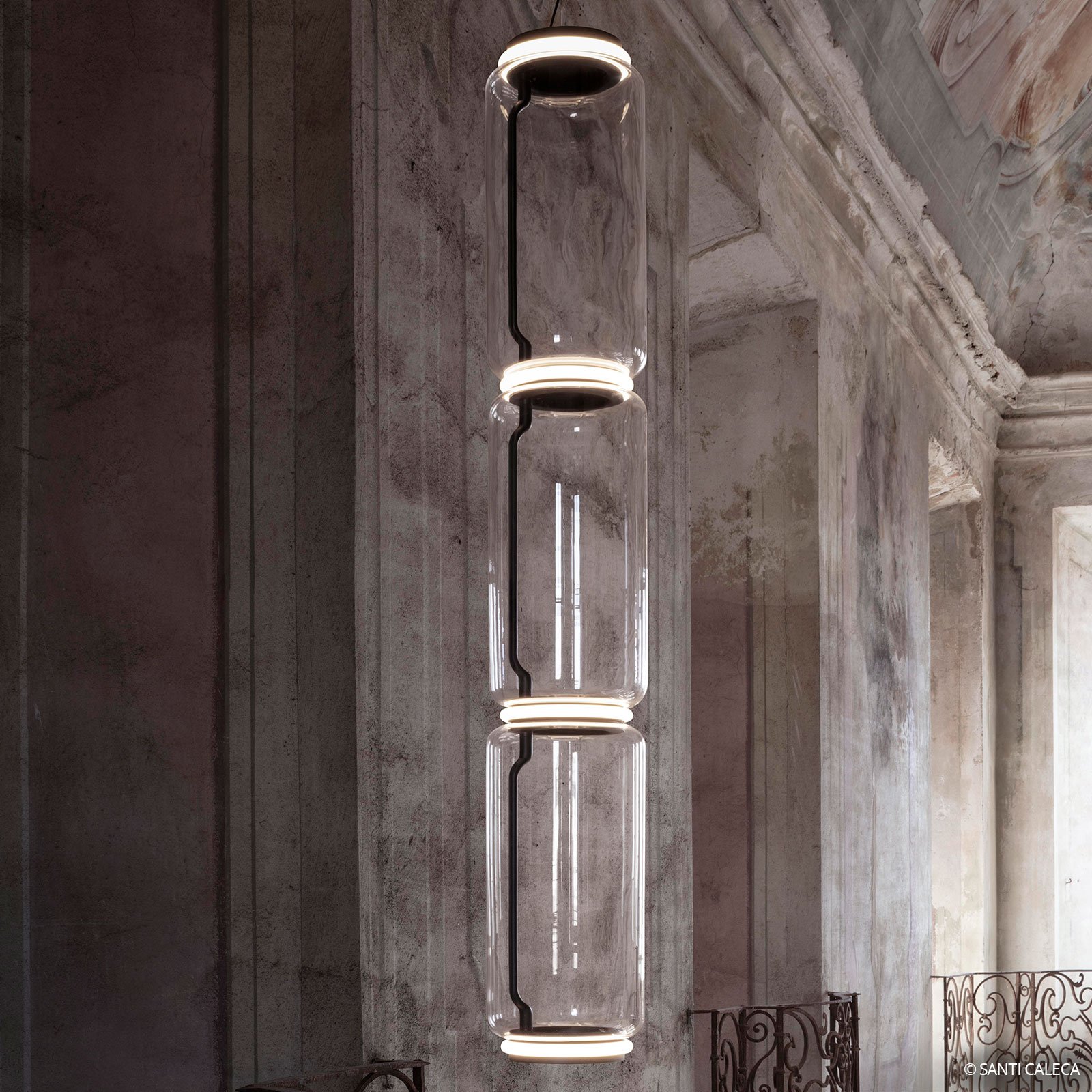 FLOS Noctambule LED hanging light high cylinders