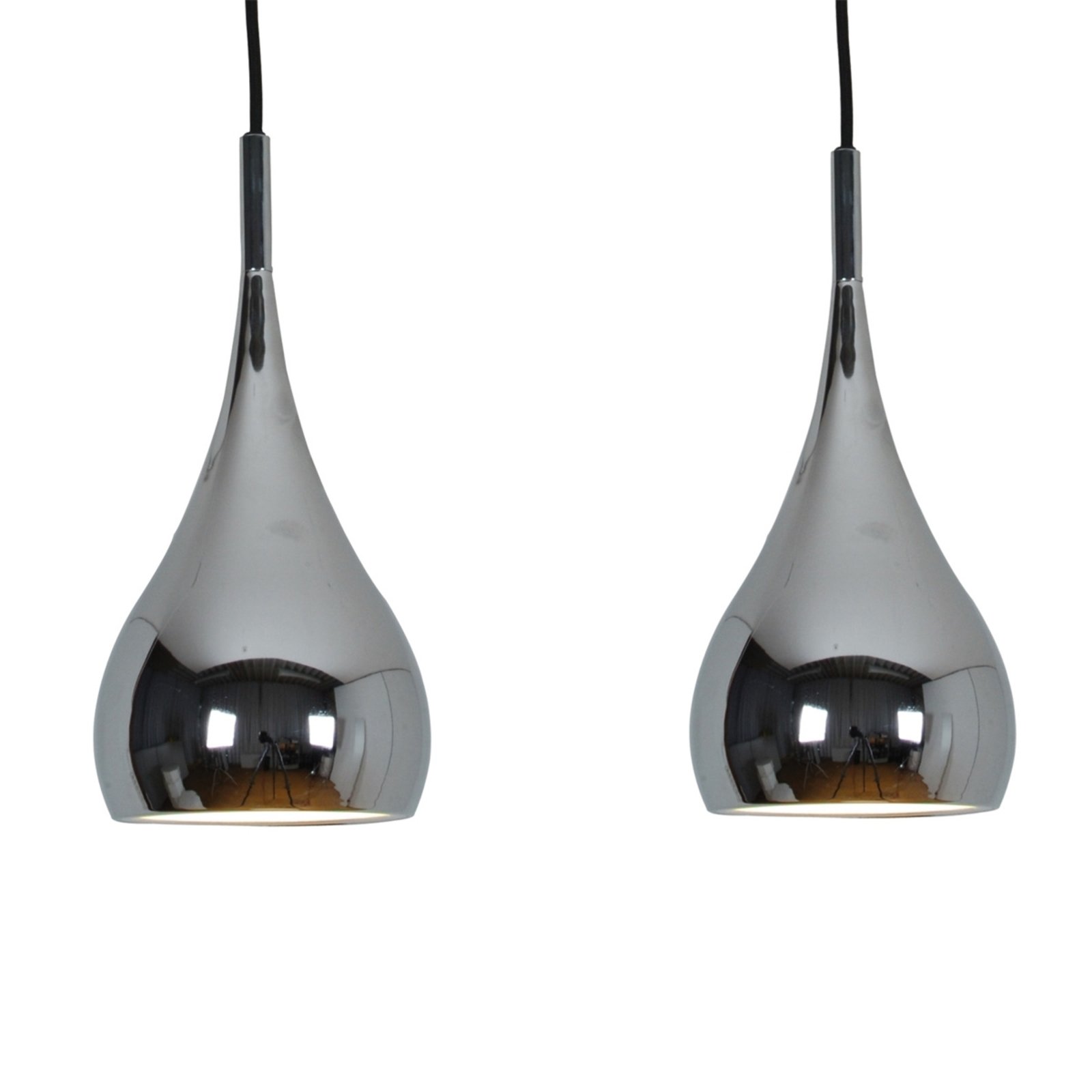 Elegant hanging light Anja, two-bulb
