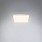 Plafoniera LED Flame, 21,2 x 21,2 cm, argento