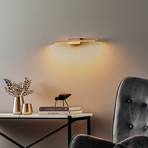 Quitani LED wall lamp Tolu, nickel, 45cm