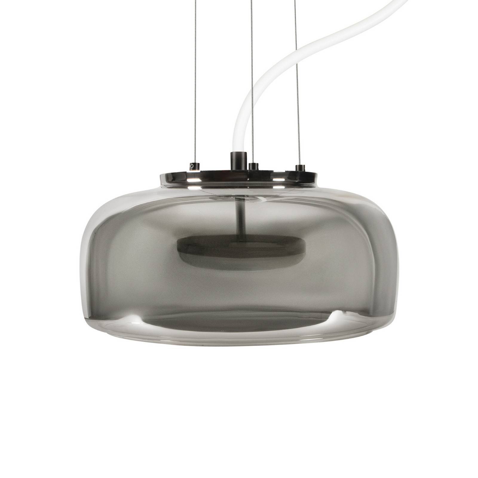 OSRAM LED-Hängelampe DECOR GLOW grau/schwarz Ø 38 cm up/down