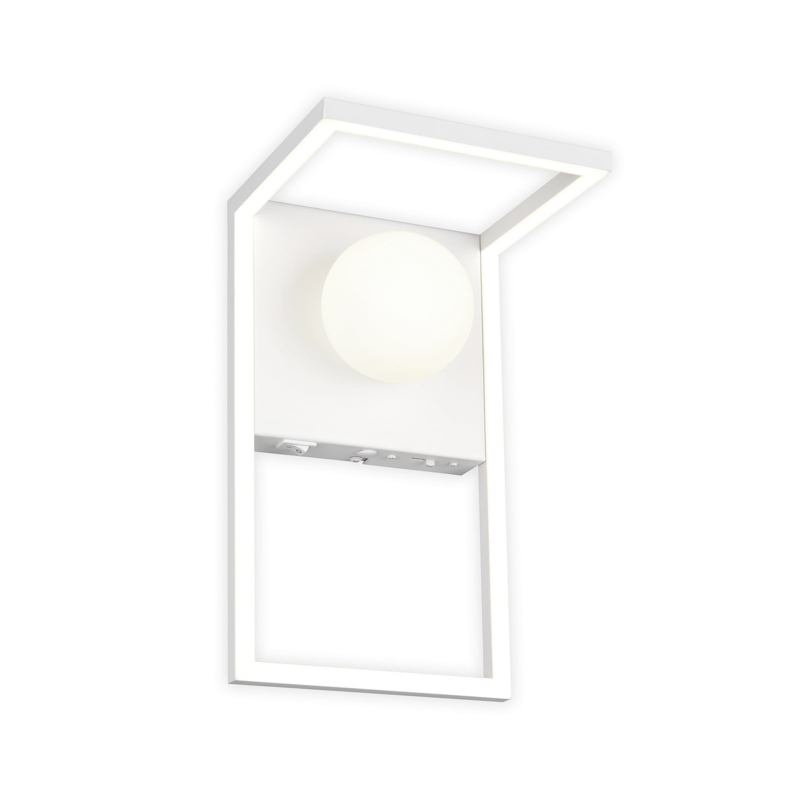 LED-seinävalaisin Arola, mattavalkoinen, leveys 17 cm, metalli LED-seinävalaisin Arola, mattavalkoinen, leveys 17 cm, metalli