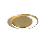 LED-Deckenlampe Evelyn, goldfarben, Länge 55 cm, Metall