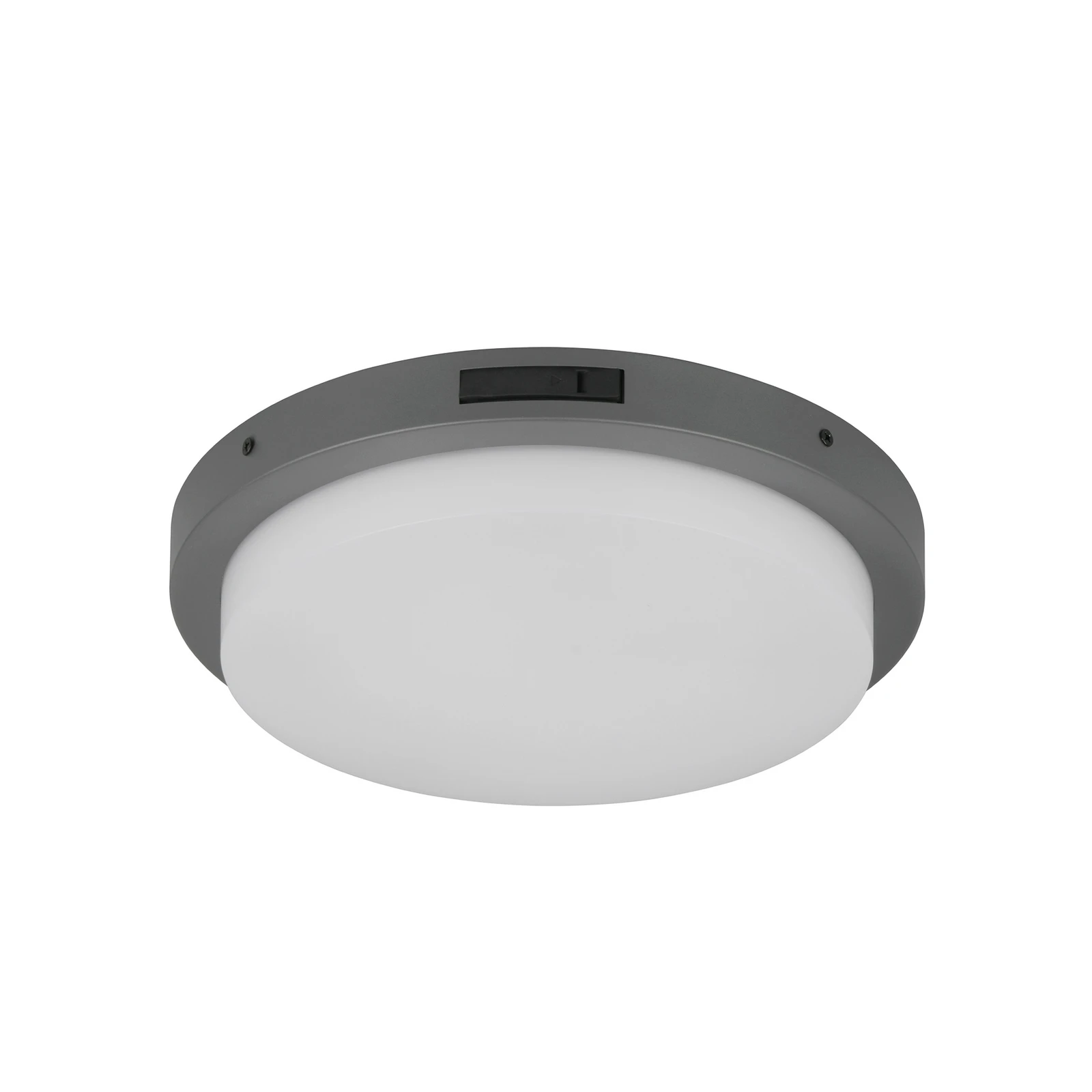 LED-välisvalgustid Bermejo, ümmargused, anduriga, CCT, antratsiit