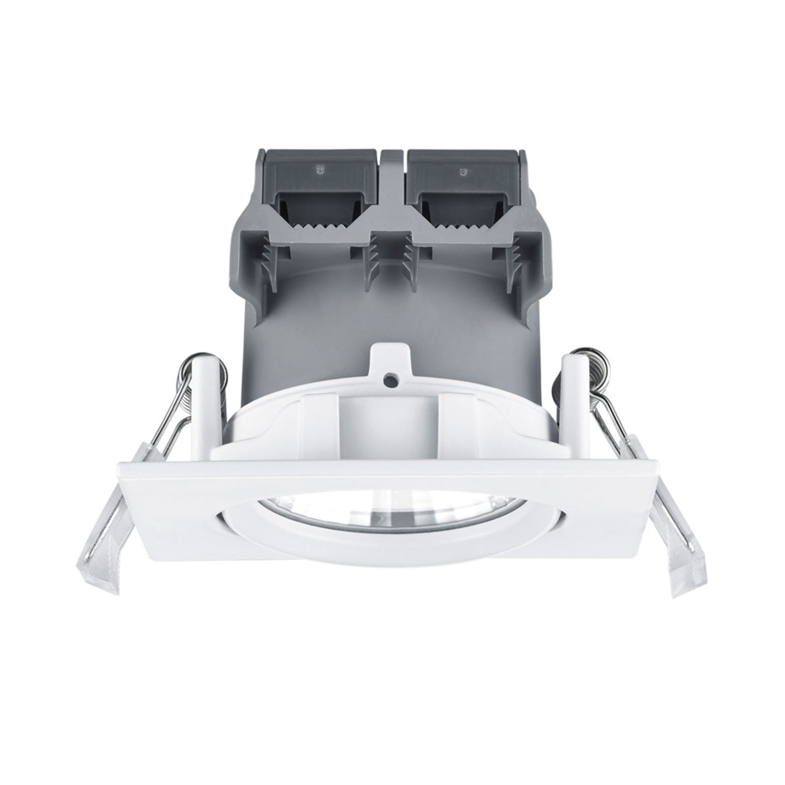 Dimmable LED recessed spotlight Pamir, angular