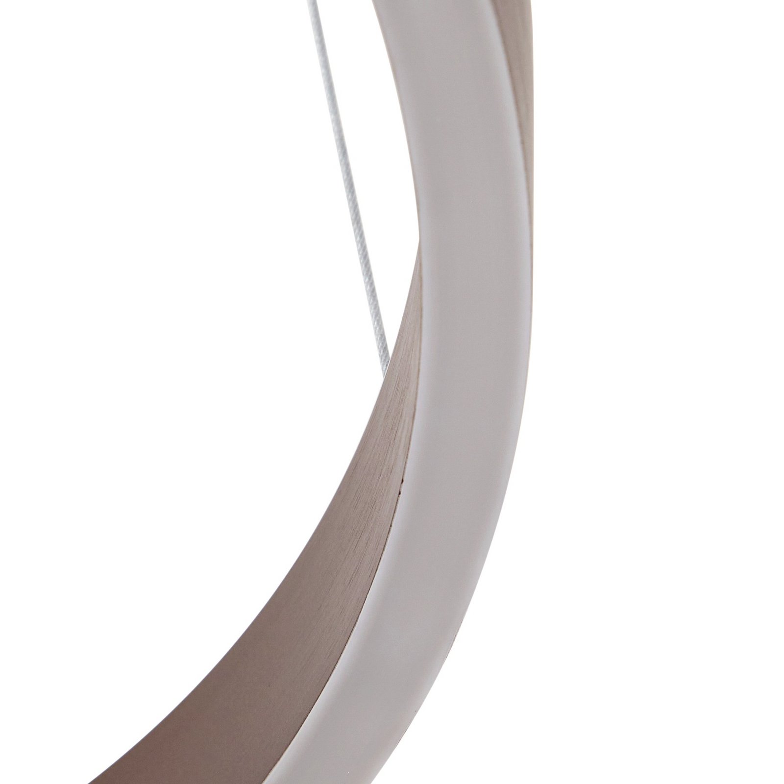 Yonam LED hanglamp, bruin, Ø 60 cm, CCT - Lucande Yonam LED hanglamp, bruin, Ø 60 cm, CCT - Lucande