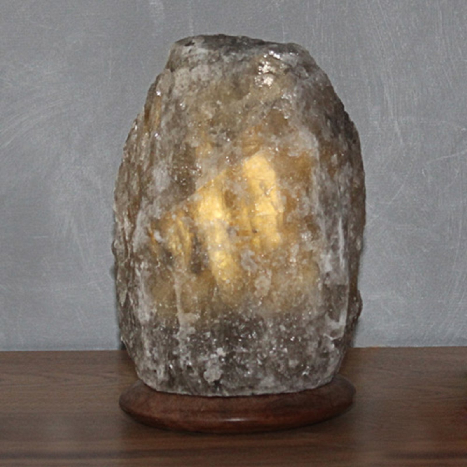 Rock Grey Line saltkrystall-bordlampe