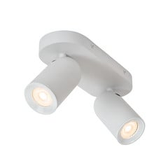 Faretto a soffitto Punch, 2 luci, bianco