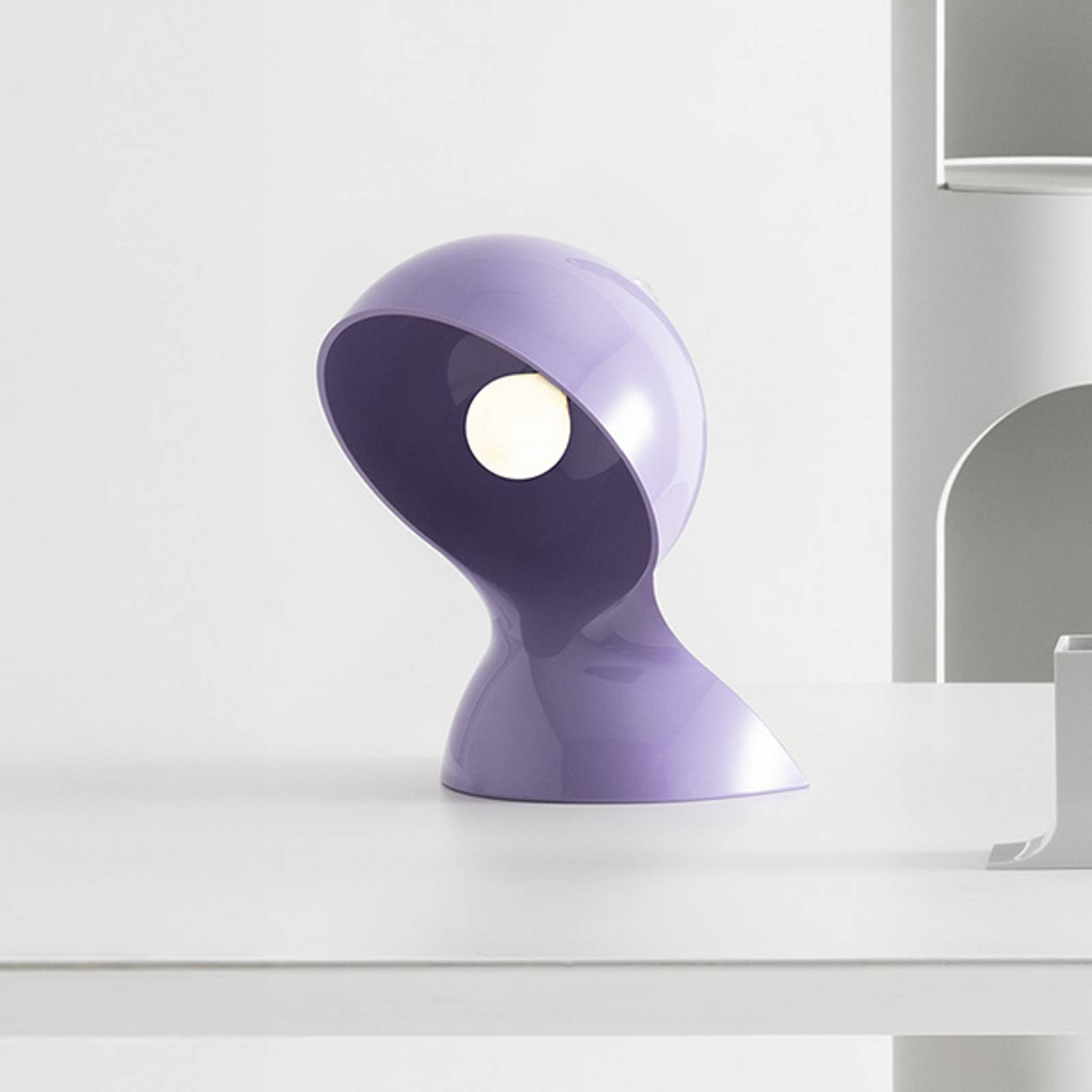 Lampe à poser Artemide Dalù, violette, hauteur 26 cm, E14