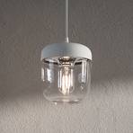 UMAGE Acorn lámpara colgante blanco/acero, 1 luz