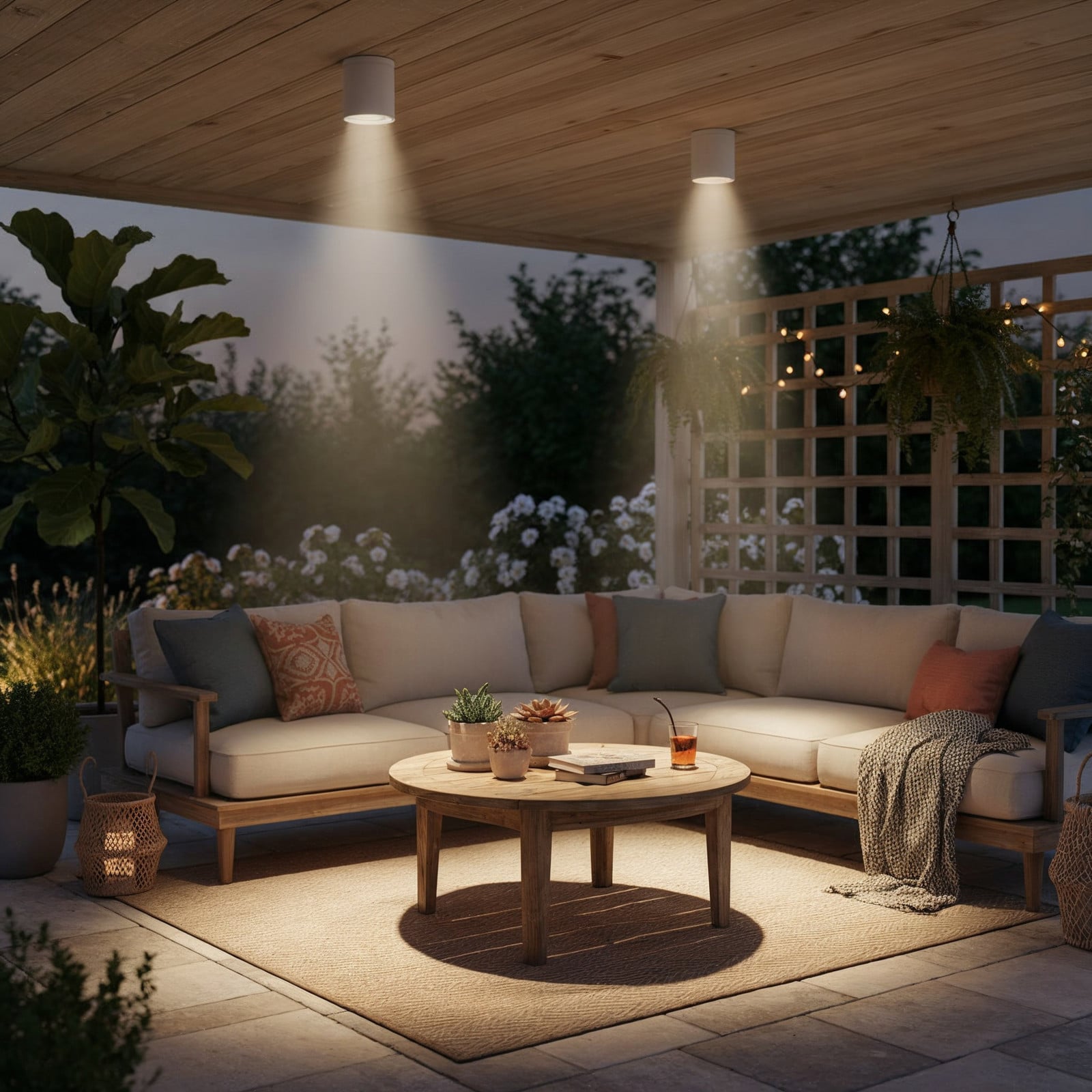 Ideallux Branco Candeeiro De Teto Ideal Lux Gun, Alumínio, Ip44, Gu10