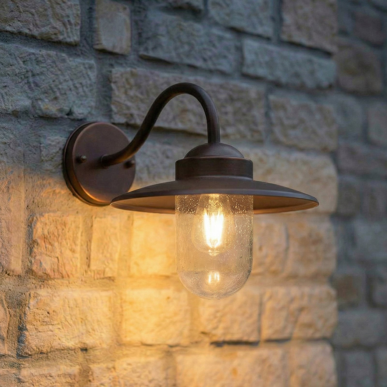 Bilma Outdoor Wall Lamp Rust - Lindby
