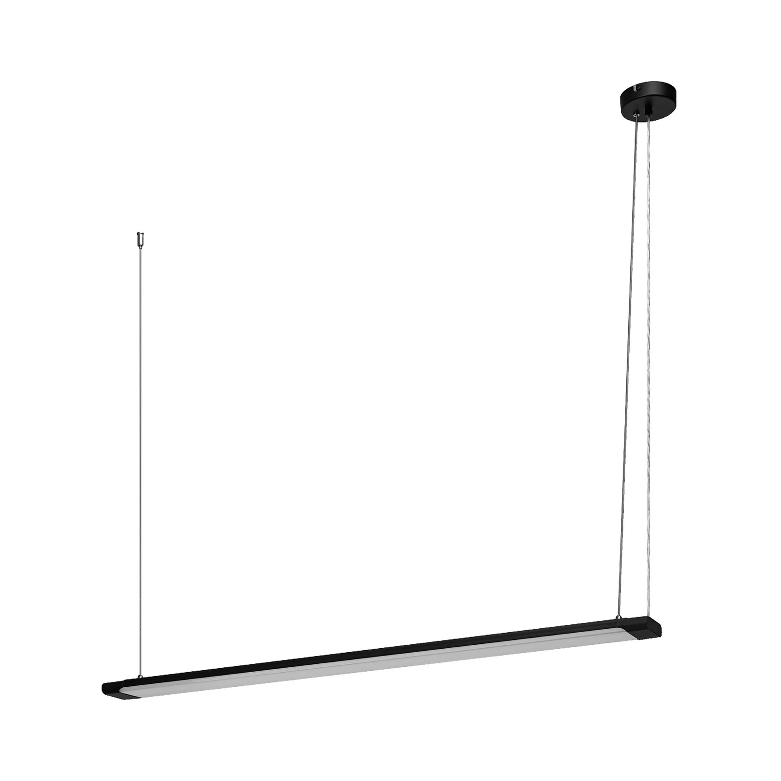 Candeeiro suspenso LED OSRAM Office line Slab preta 4.000 K regulável
