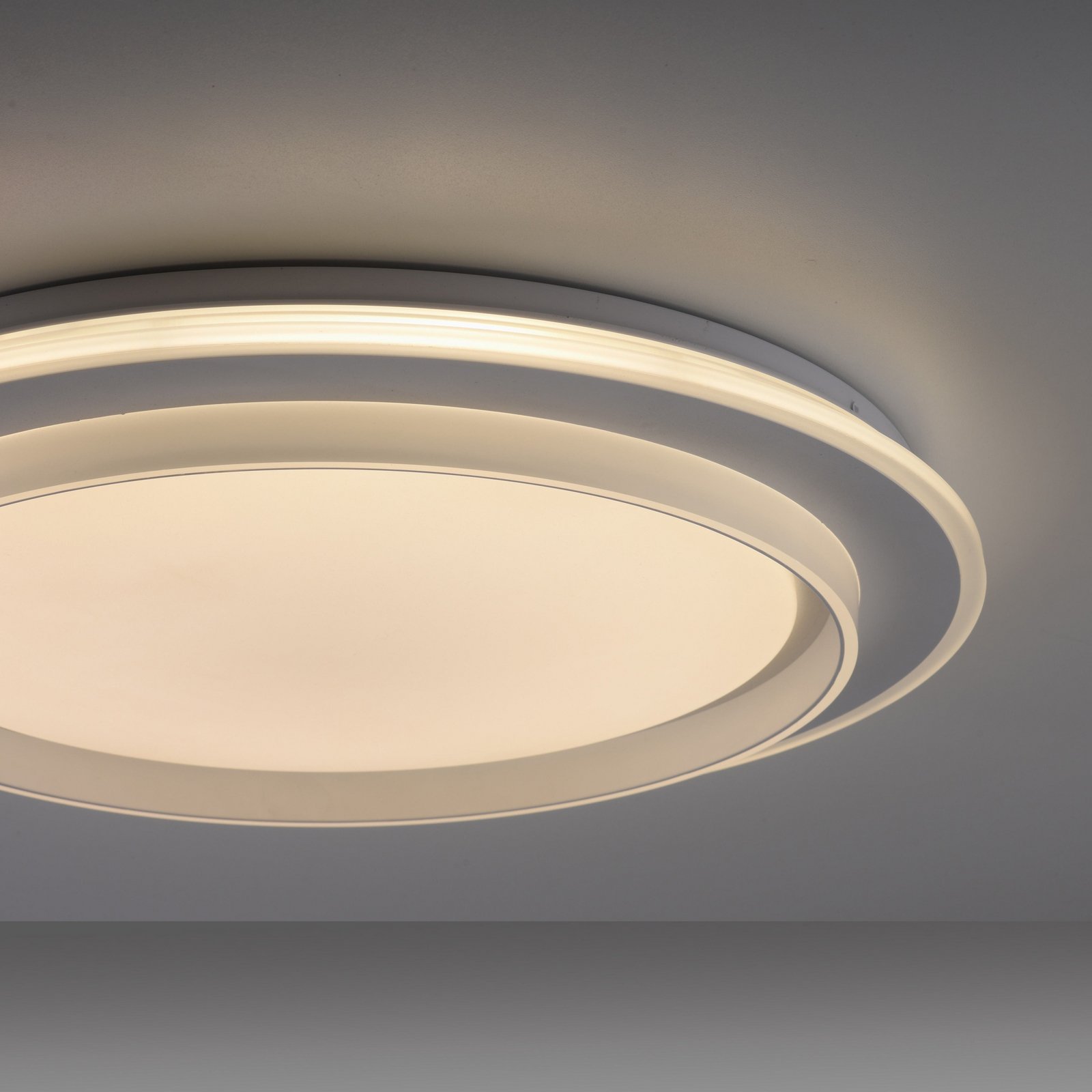 JUST LIGHT. LED plafondlamp Lago Ø 49,3 cm CCT Afstandsbediening