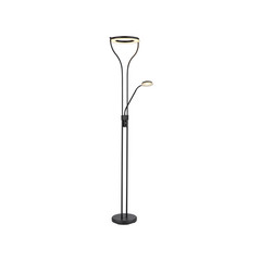 Lampada a LED da pavimento Ebro con lampada a LED da lettura, dimmerabile