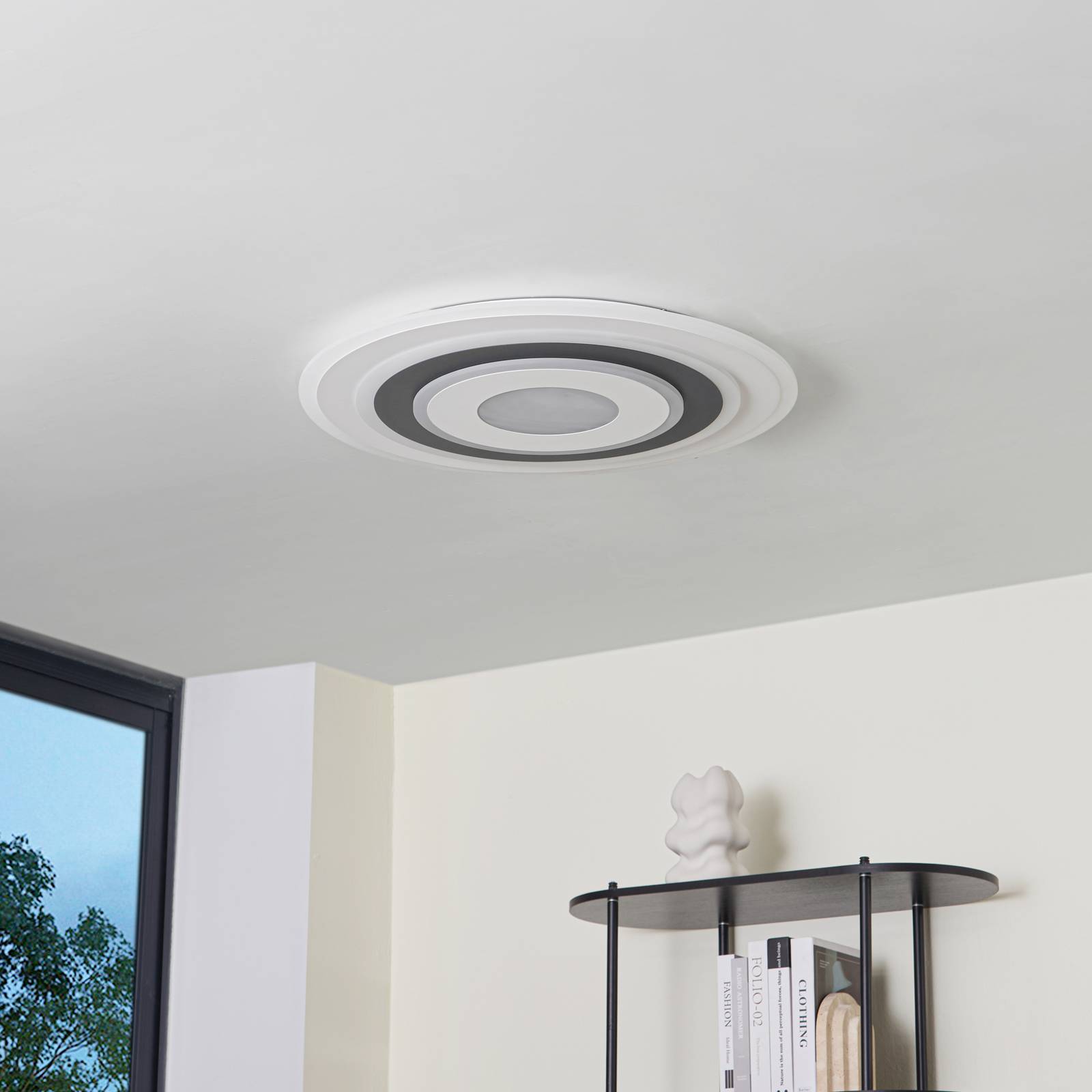 Lampa sufitowa LED Lindby Rebeka, okrągła, Ø 70 cm, CCT, ściemniany