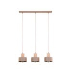Hängeleuchte Rif Wood, beige/buche, Länge 67 cm, dreiflammig