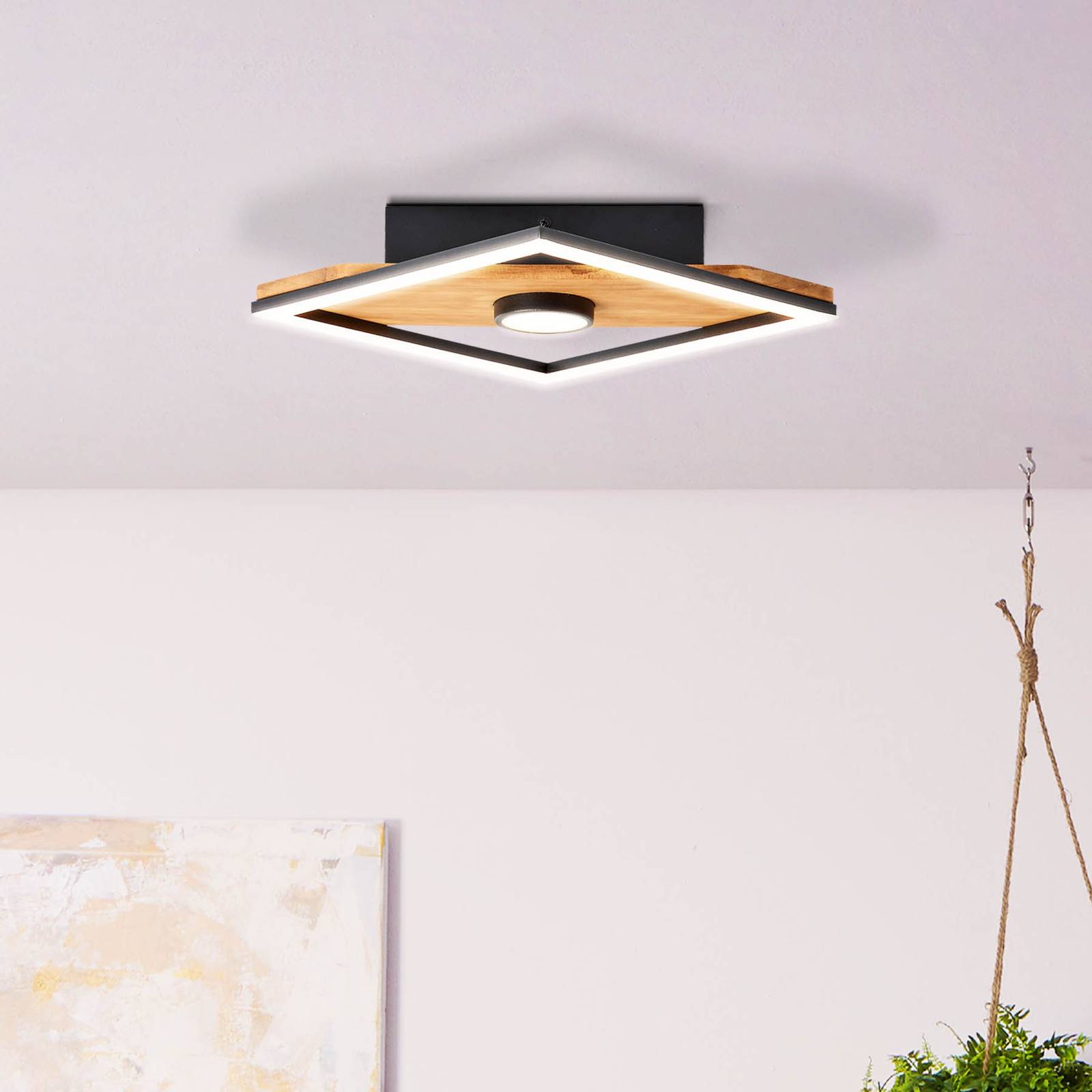 Woodbridge-LED-kattovalaisin yksilamppuinen
