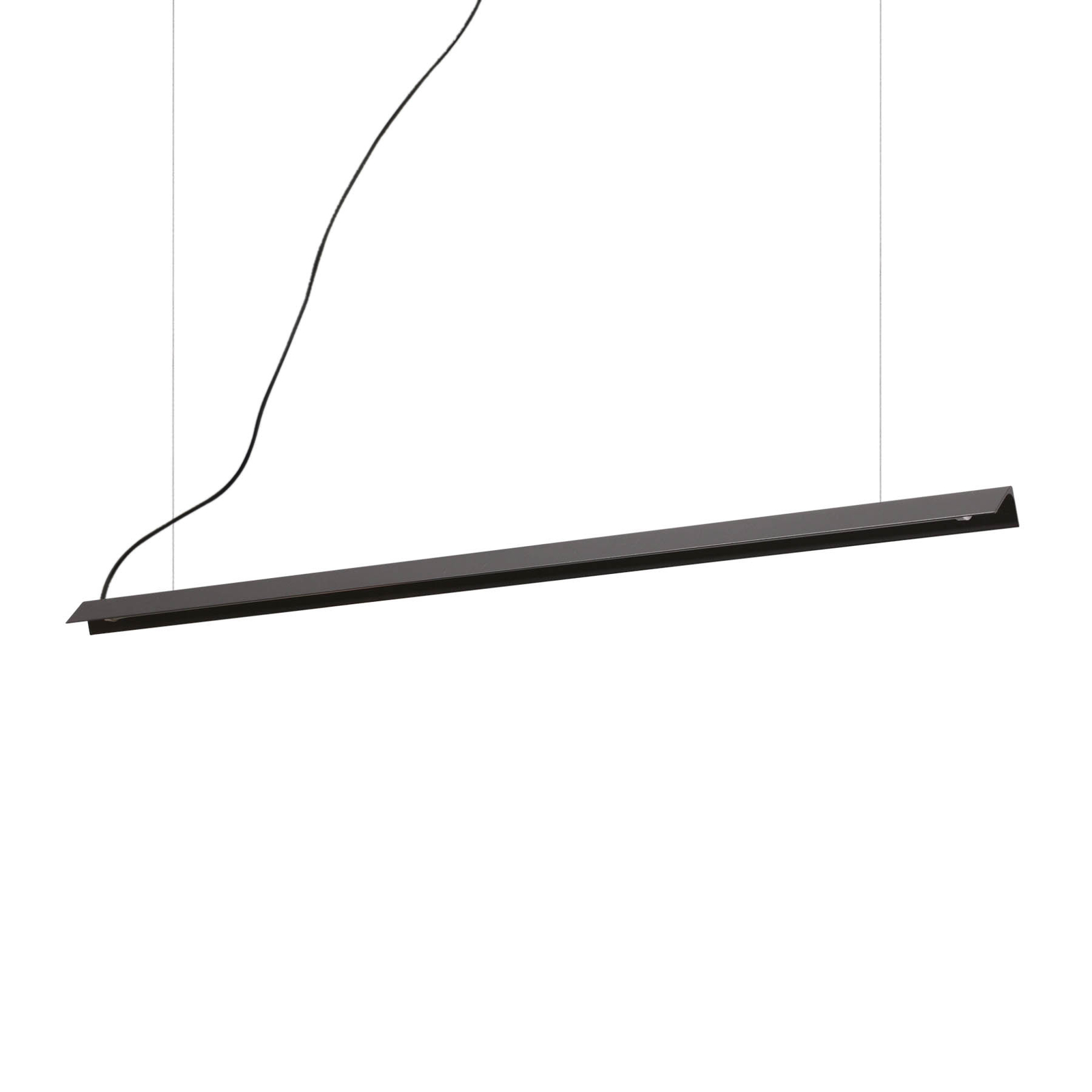 Candeeiro suspenso LED Ideal Lux V-Line, preto