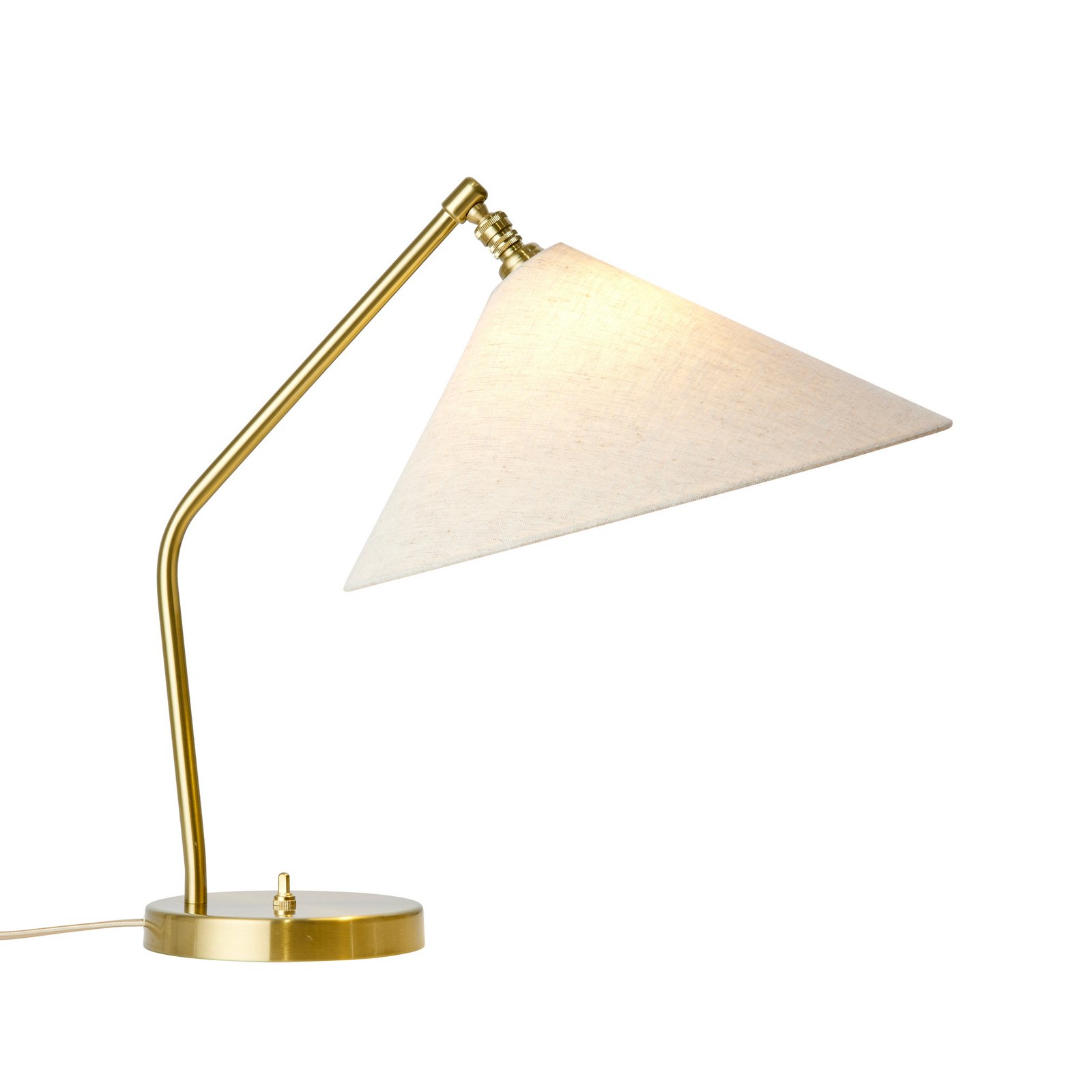 Gräshoppa bordlampe grå metal/tekstil E14 - GUBI