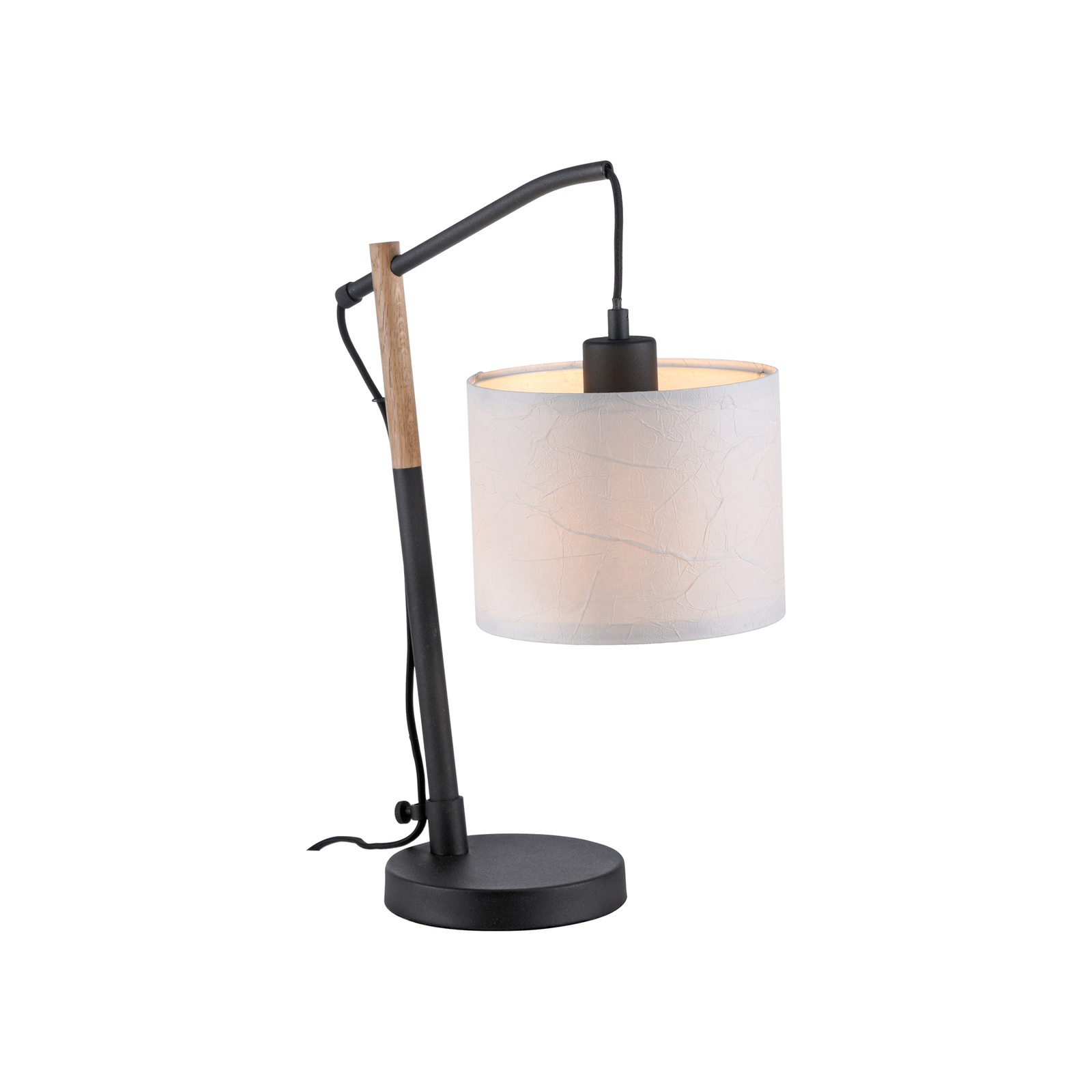 Green Sofie table lamp with paper shade
