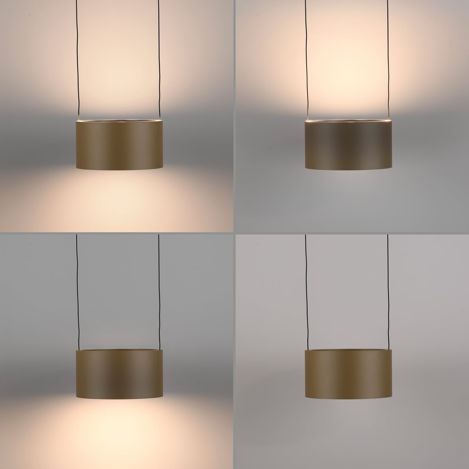 Clipse LED-Hängelampe bronze, Länge 110cm, CCT, 6-flg - PURE Clipse LED-Hängelampe bronze, Länge 110cm, CCT, 6-flg - PURE