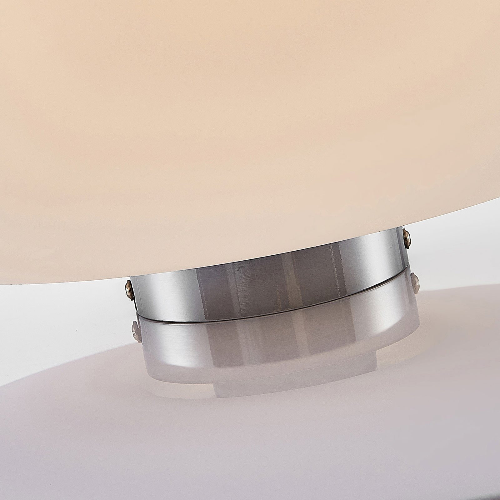 Lindby Deckenlampe Bibiane, opalweiß, Glas, Ø 38 cm, E27