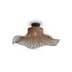 GOOD & MOJO Ibiza ceiling lamp Ø 65cm natural/black