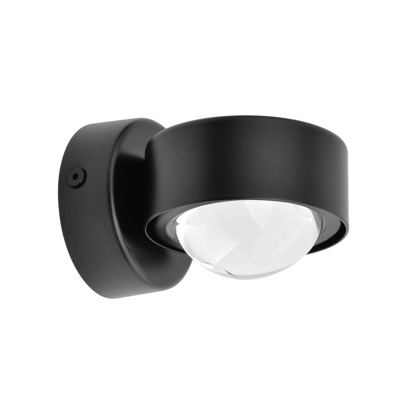 Lindby spot mural Jyla noir 4.200 K down lentille