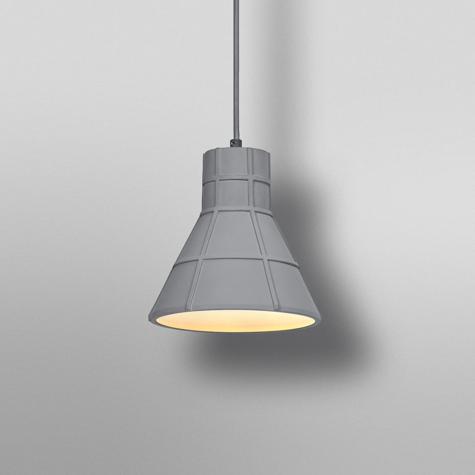 OSRAM Hängelampe CONCRETE BIM, grau, Ø 20 cm, Beton, E27