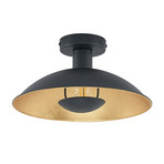 Narisara Candeeiro de Tecto Ø30 Black/Gold - Lindby