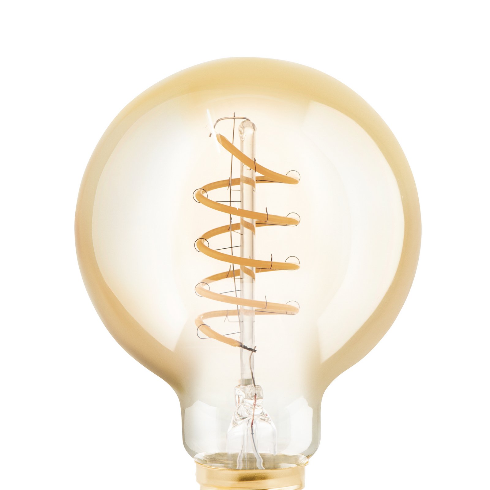 LED-Globelampe E27 4W amber Ø 8 cm