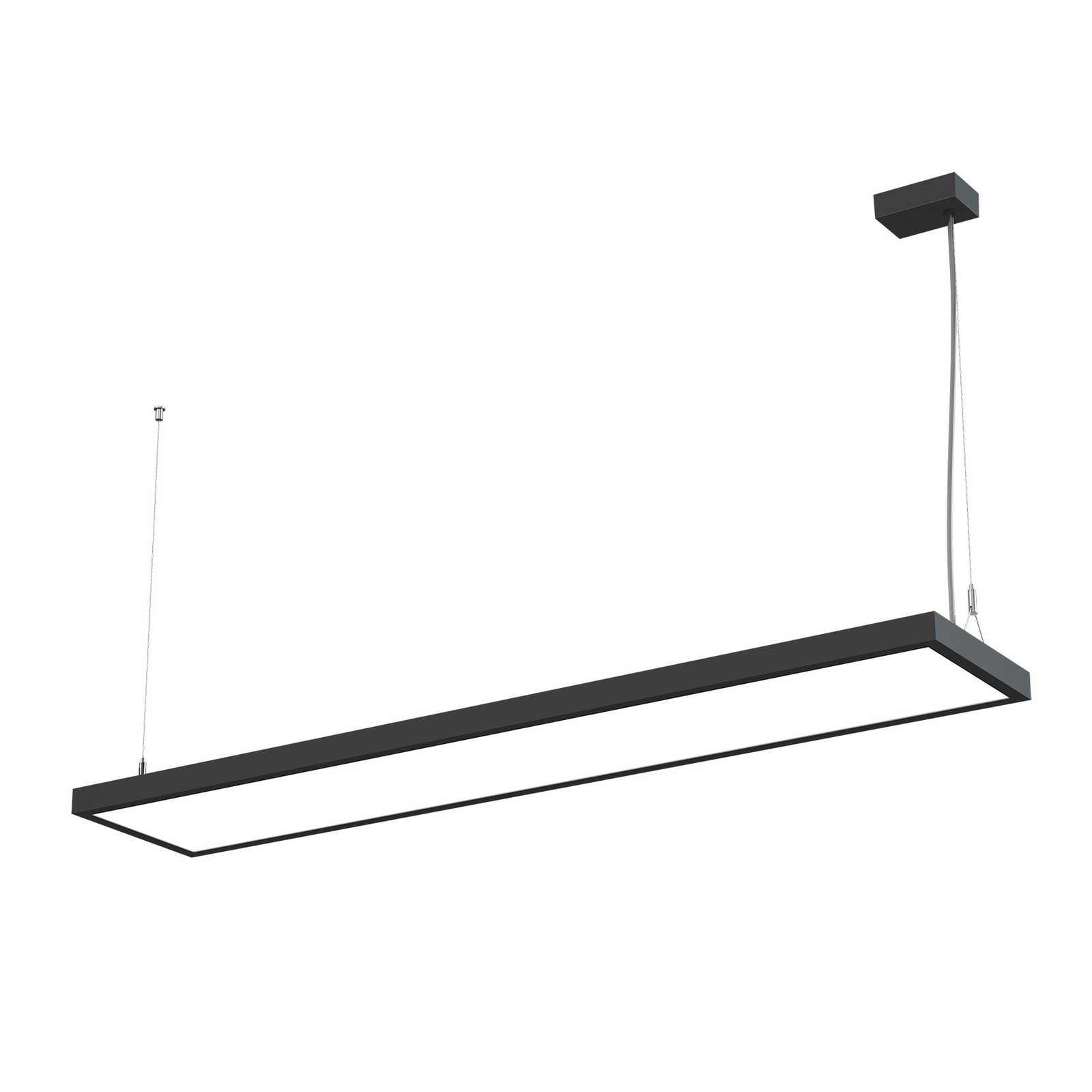 Arcchio Finix LED-Hängeleuchte schwarz 60W dimmbar