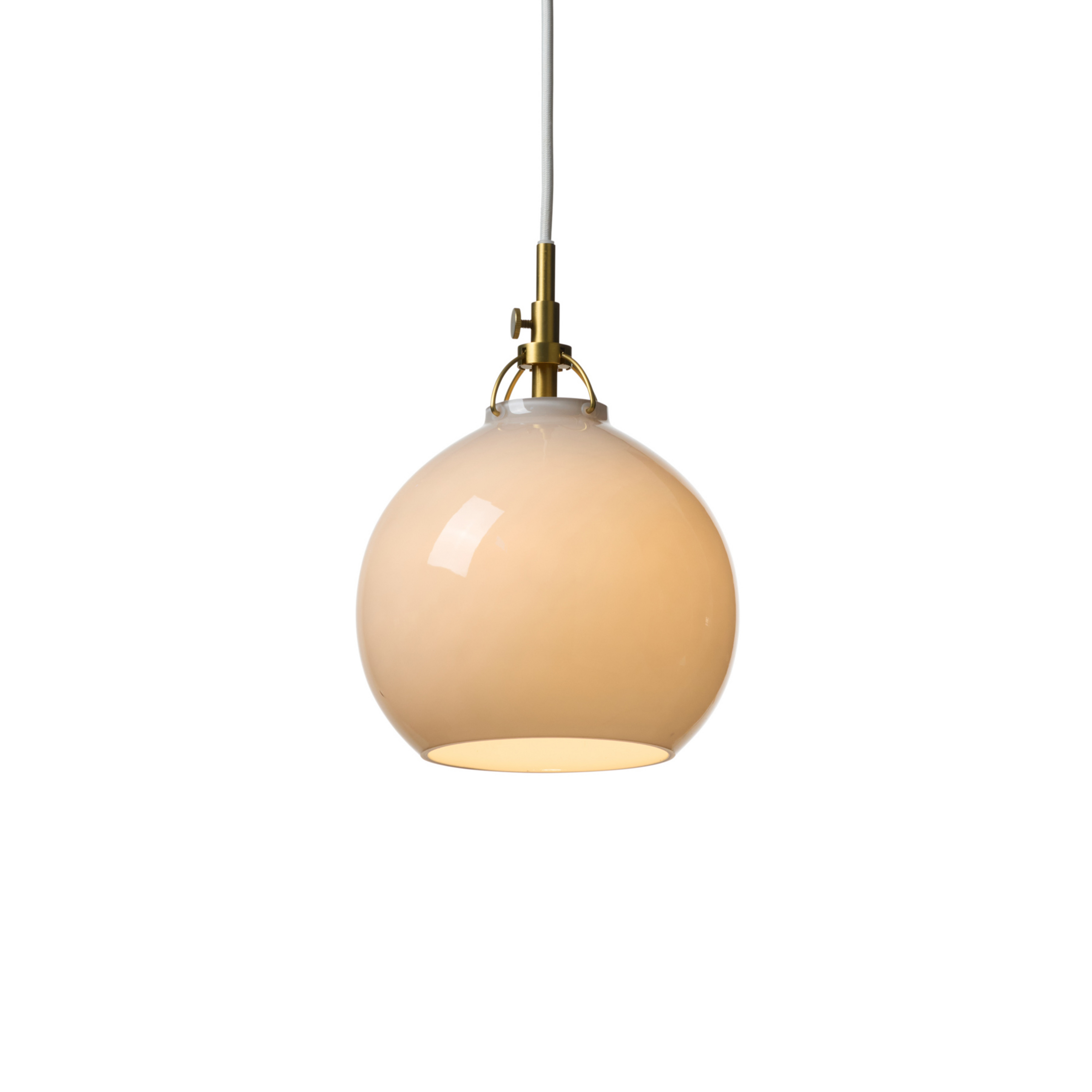 Suspension TOSCANA, grise, Ø 18 cm, verre - Halo Design