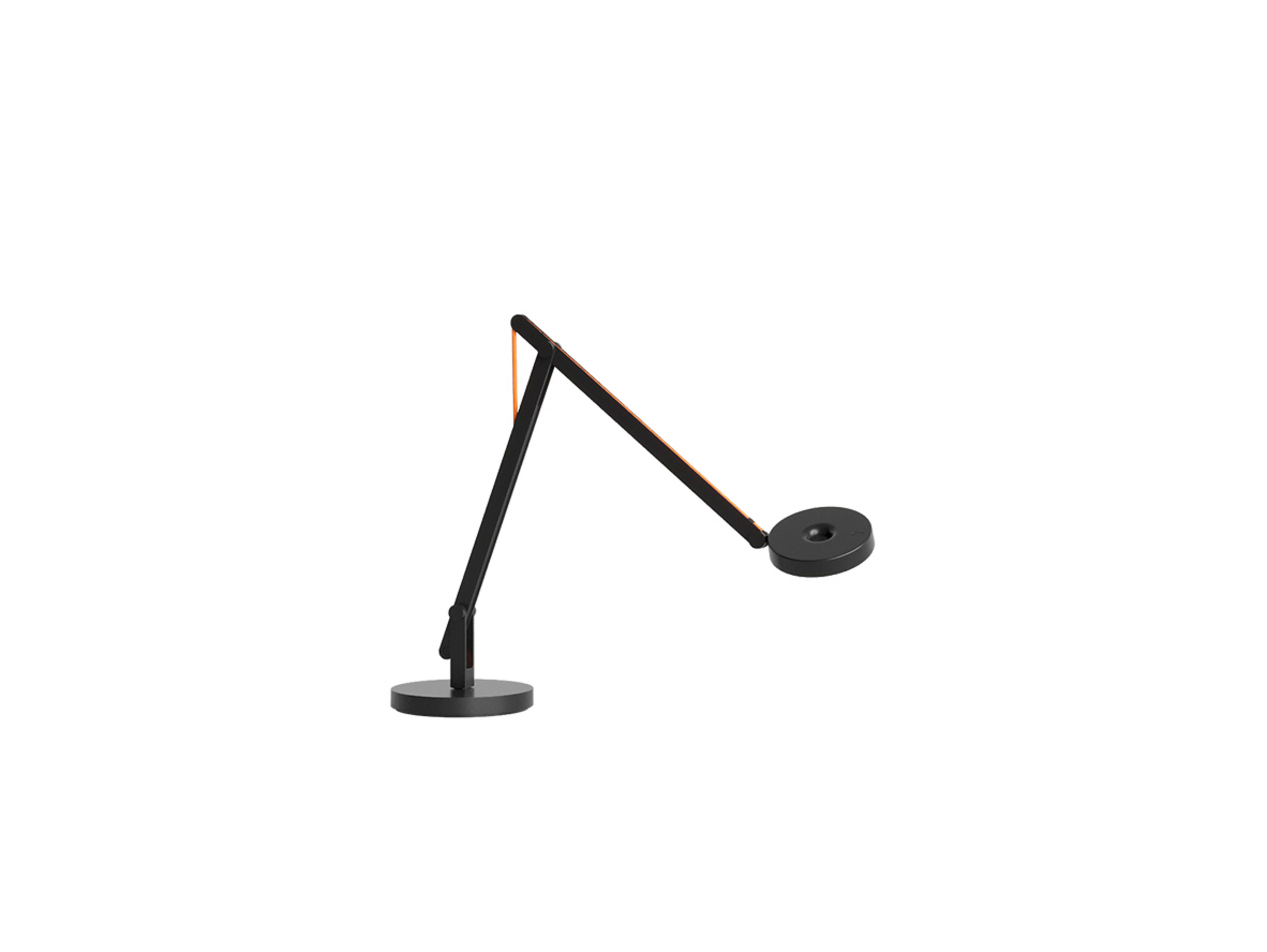String T1 Mini Tischleuchte TW Matt Black/Orange - Rotaliana