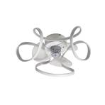 Lindby Ventilateur de plafond LED Lomata, blanc, silencieux, Ø 23 cm