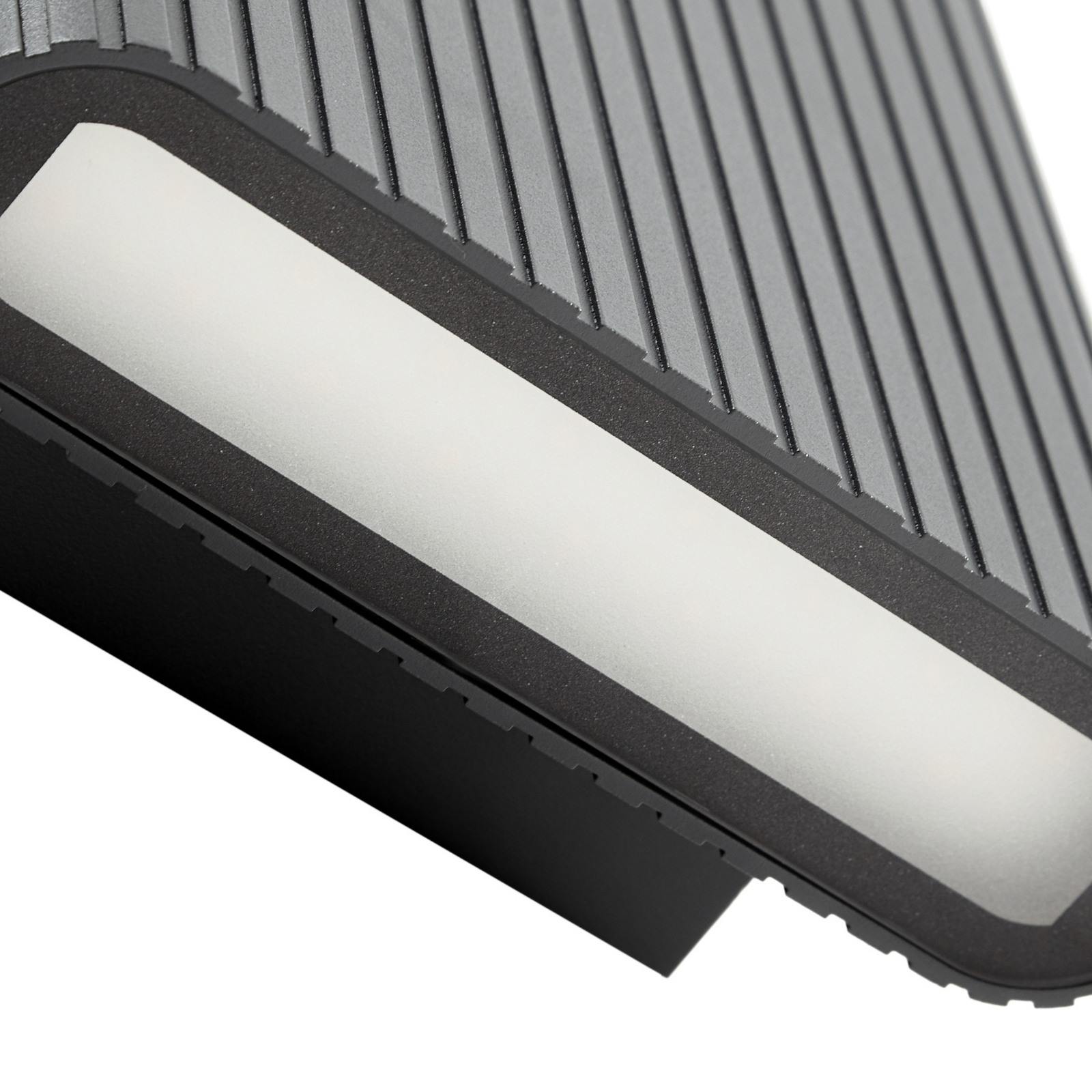 Lucande Raija LED outdoor wall lamp, anthracite, height 19 cm, CCT