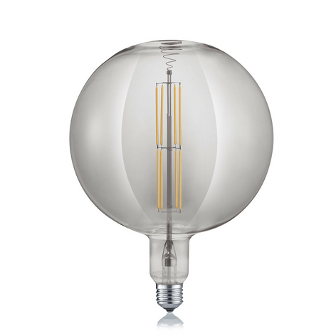 LED-Globelampe E27 8W 2.700K rauchfarben