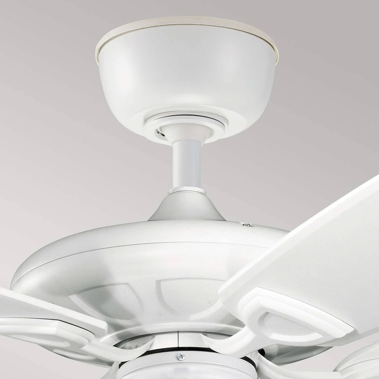 Image of KICHLER Ventilateur de plafond Kevlar 60 IP44, blanc, Ø 152 cm 5024005444916