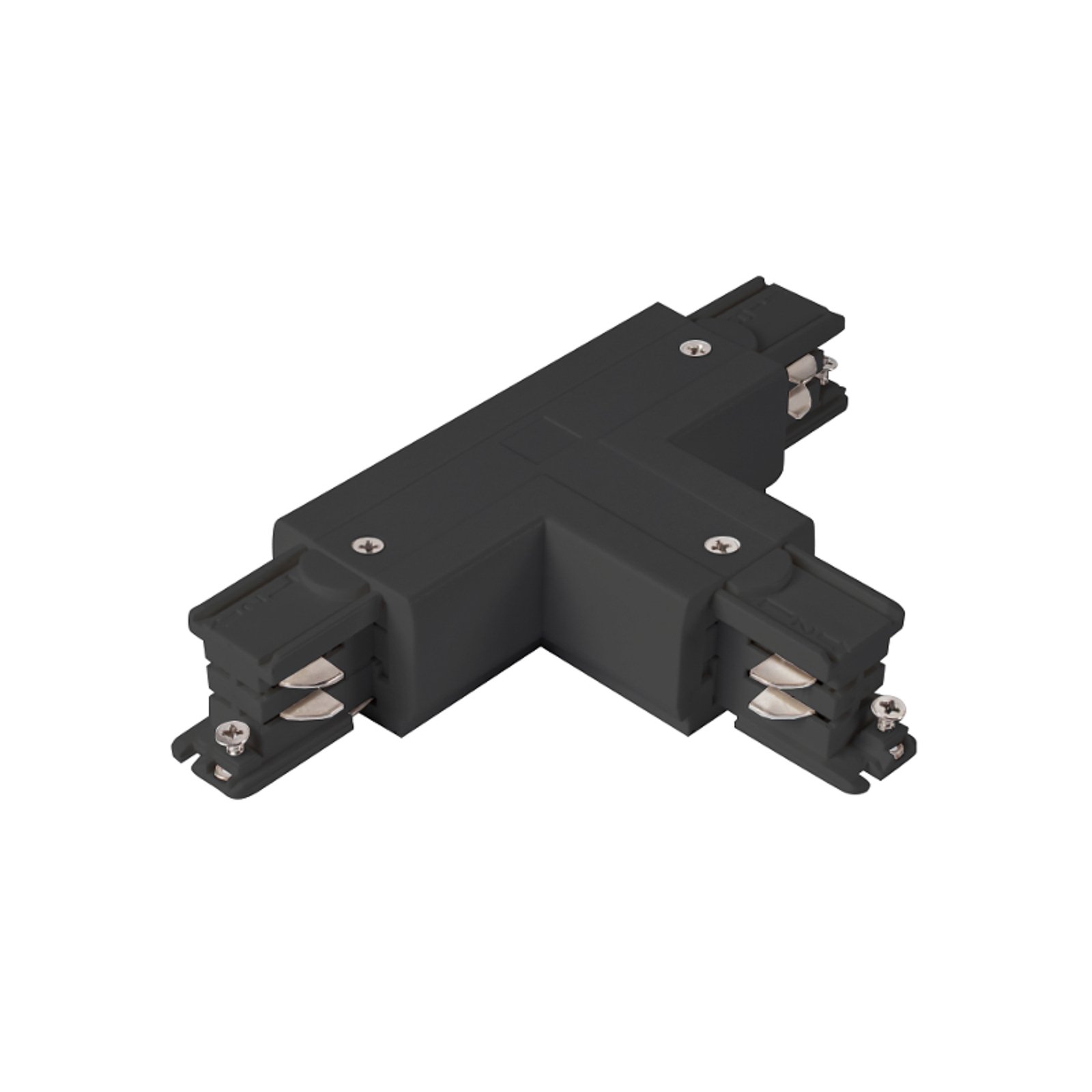 Arcchio T-connector, earth inside right, black