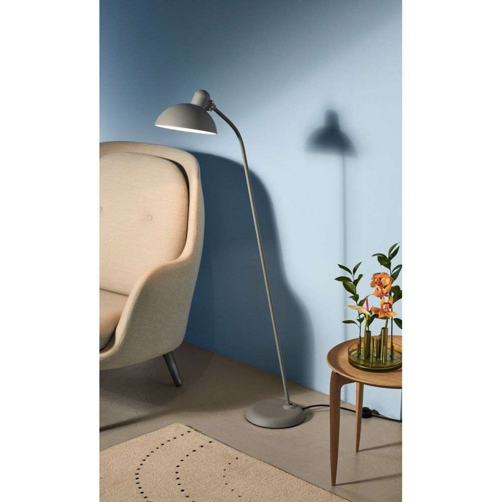 KAISER idell™ 6556-F Floor Lamp Matt Easy Grey - Fritz Hansen