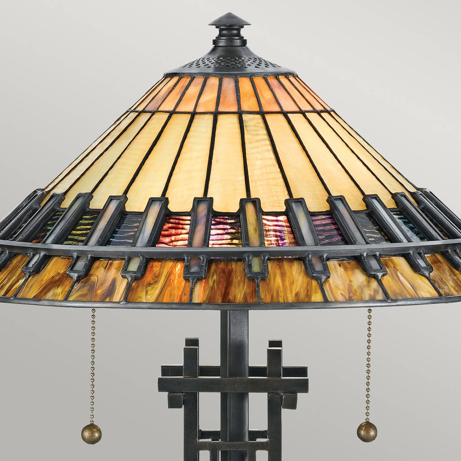 Quoizel chastain asztali lámpa tiffany-ernyővel
