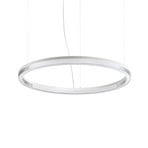 Ideal Lux LED-Hängelampe Crown Ø 80 cm, weiß, Metall