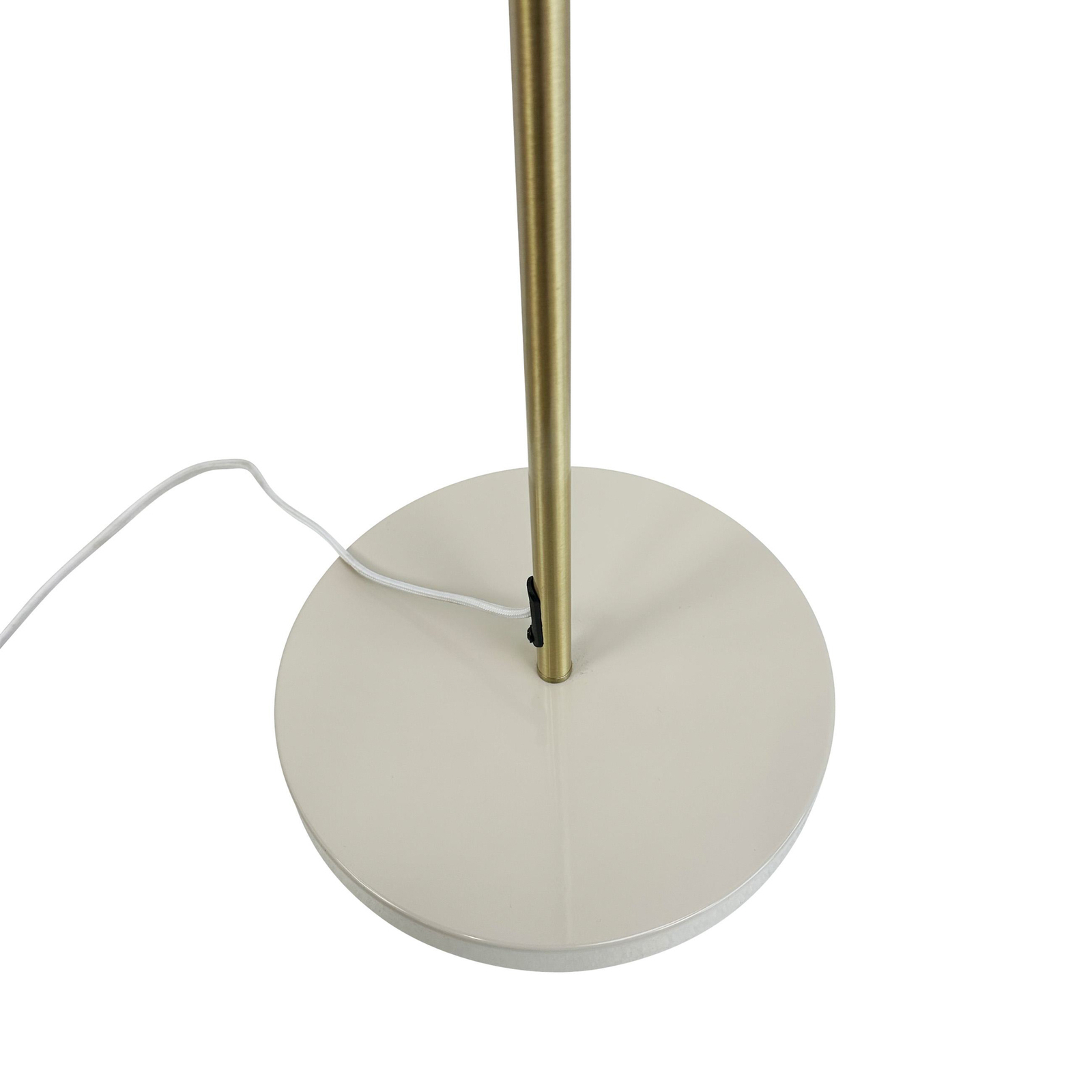 Dyberg Larsen Lámpara de pie Ocean, beige, altura 160 cm, metal